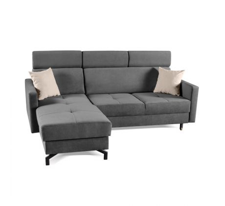 Sedací souprava rohová rozkládací Cascadia - šedohnědá