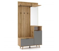 Předsíňová stěna (předsíň) Nodri - dub evoke/grafit