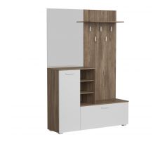 Předsíňová stěna (předsíň) Vetlanda - dub ansberg/bílá