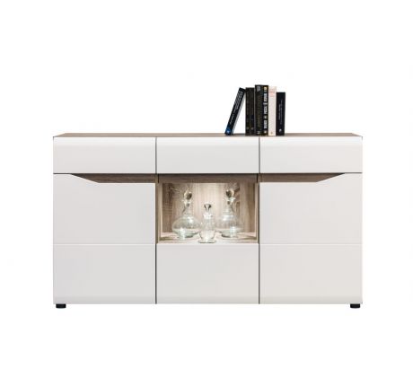 Obývací stěna Lionel - komoda prosklená