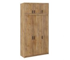 Skříň Everly 3D 133cm s nádstavcem - výběr barev