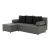 Sedací souprava rohová rozkládací Mexx - šedá/černá