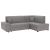 Sedací souprava rohová rozkládací Fosa - šedá