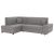Sedací souprava rohová rozkládací Fosa - šedá