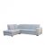 Sedací souprava rohová rozkládací Iris - světle šedá